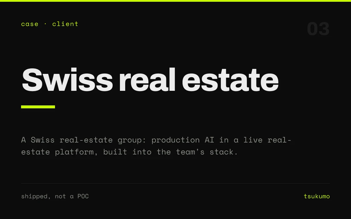 Agentic marketing and platform for a real-estate group.
